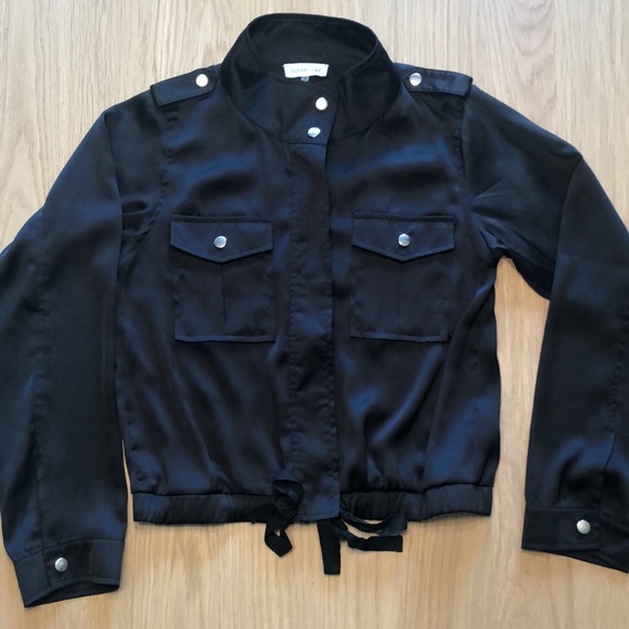 Sugarlips Jackets & Coats Sugarlips Black Lightweight Jacket Poshmark